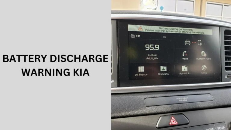 battery discharge warning kia