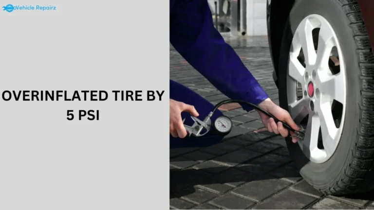 overinflated tire by 5 psi